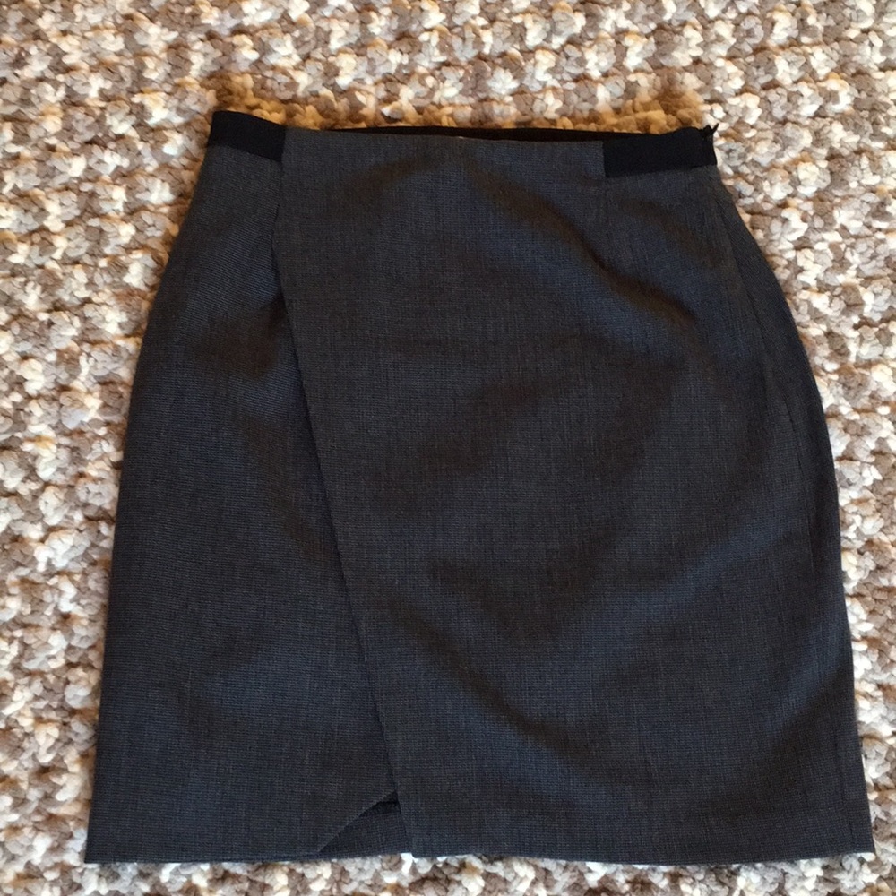 Charcoal/black knee length skirt
